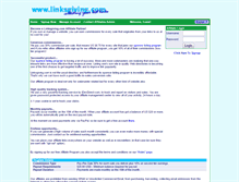 Tablet Screenshot of affiliates.linksgiving.com